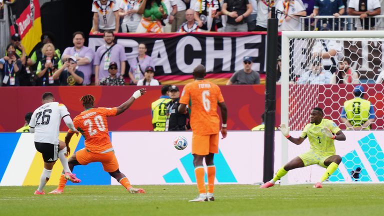 2026年世界杯:德国2-1科特迪瓦 - 丹尼斯·乌达夫在小组赛中打入94分钟制胜球