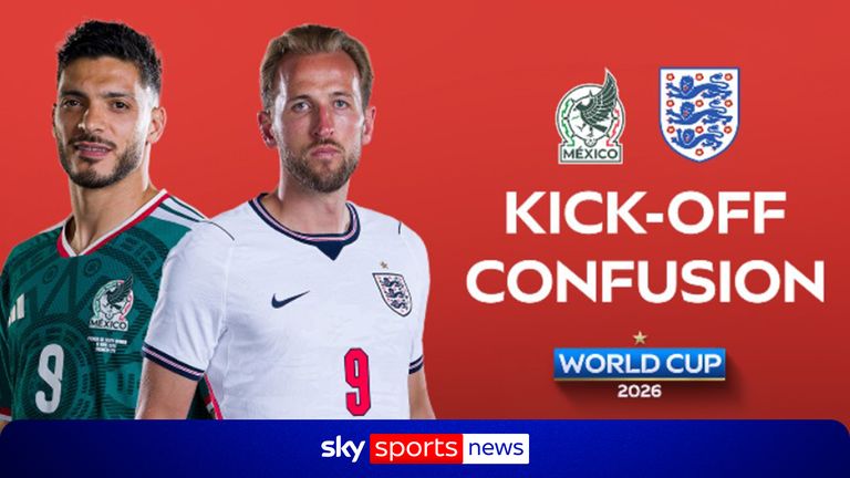 2026年世界杯:英格兰与墨西哥的16强对决将于周一凌晨1点开球